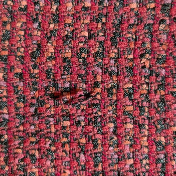 Nic+Zoe Transformative Tweed Jacket Fringe Womens 2X Open Front Cardigan Blazer - Picture 10 of 11